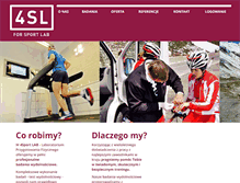 Tablet Screenshot of 4sportlab.pl